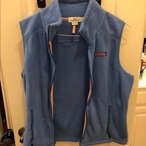vineyard vines fleece vest